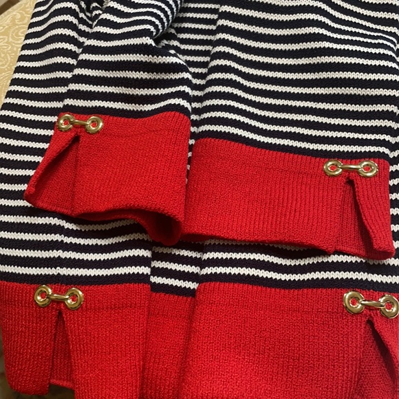 St. John Navy/Classic Red Sweater - Picture 13 of 14
